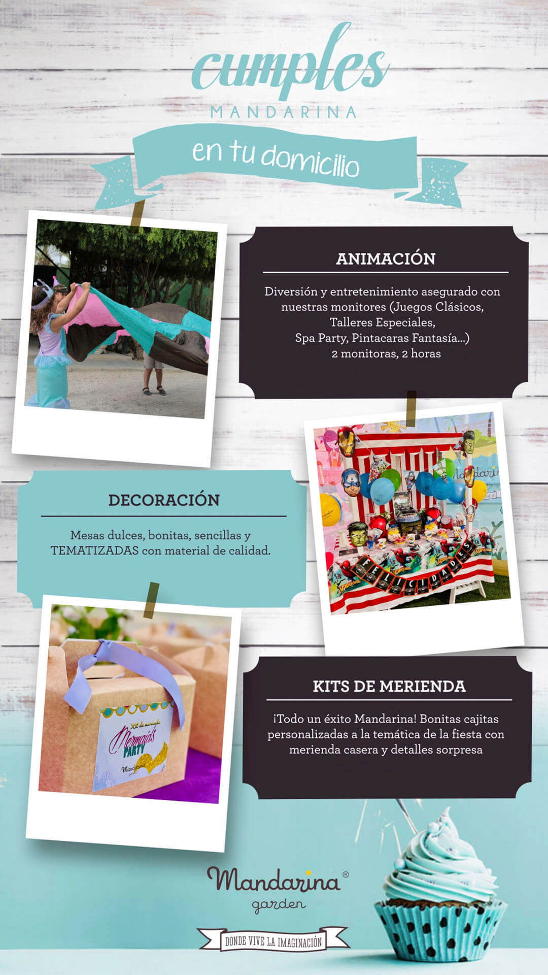 Puedes elegir varias opciones con nuestro servicio de animación infantil en casa.