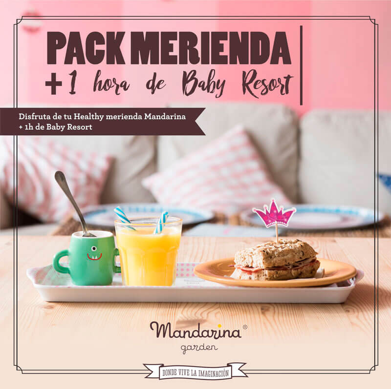 Pack oferta especial merienda y hora de juego gratis en BabyResort