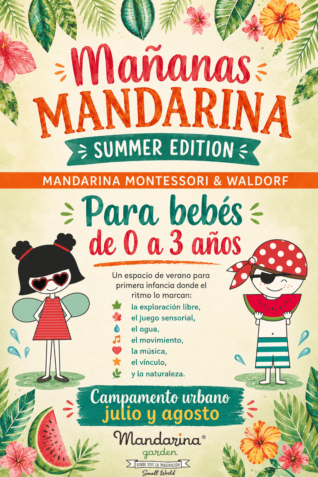 Mandarina garden Campamento Verano para bebés en Alicante