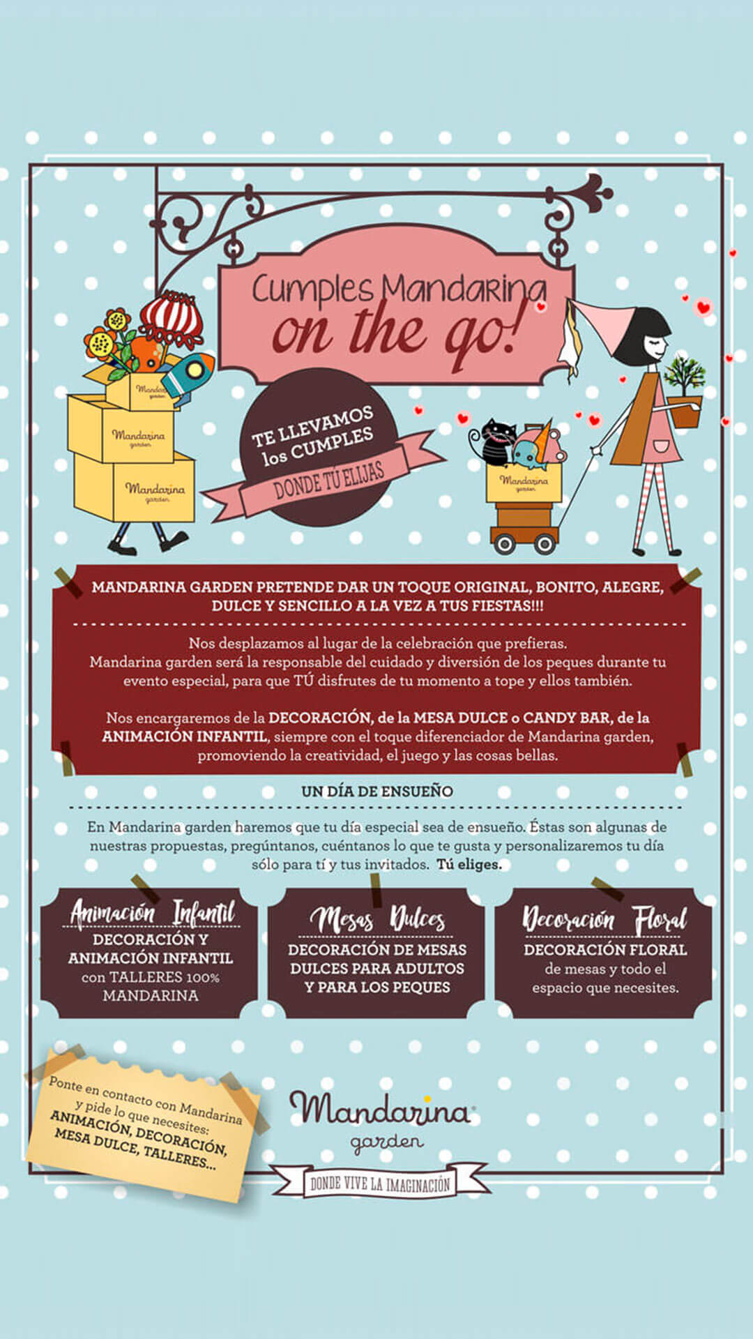 Info de cumple a domicilio