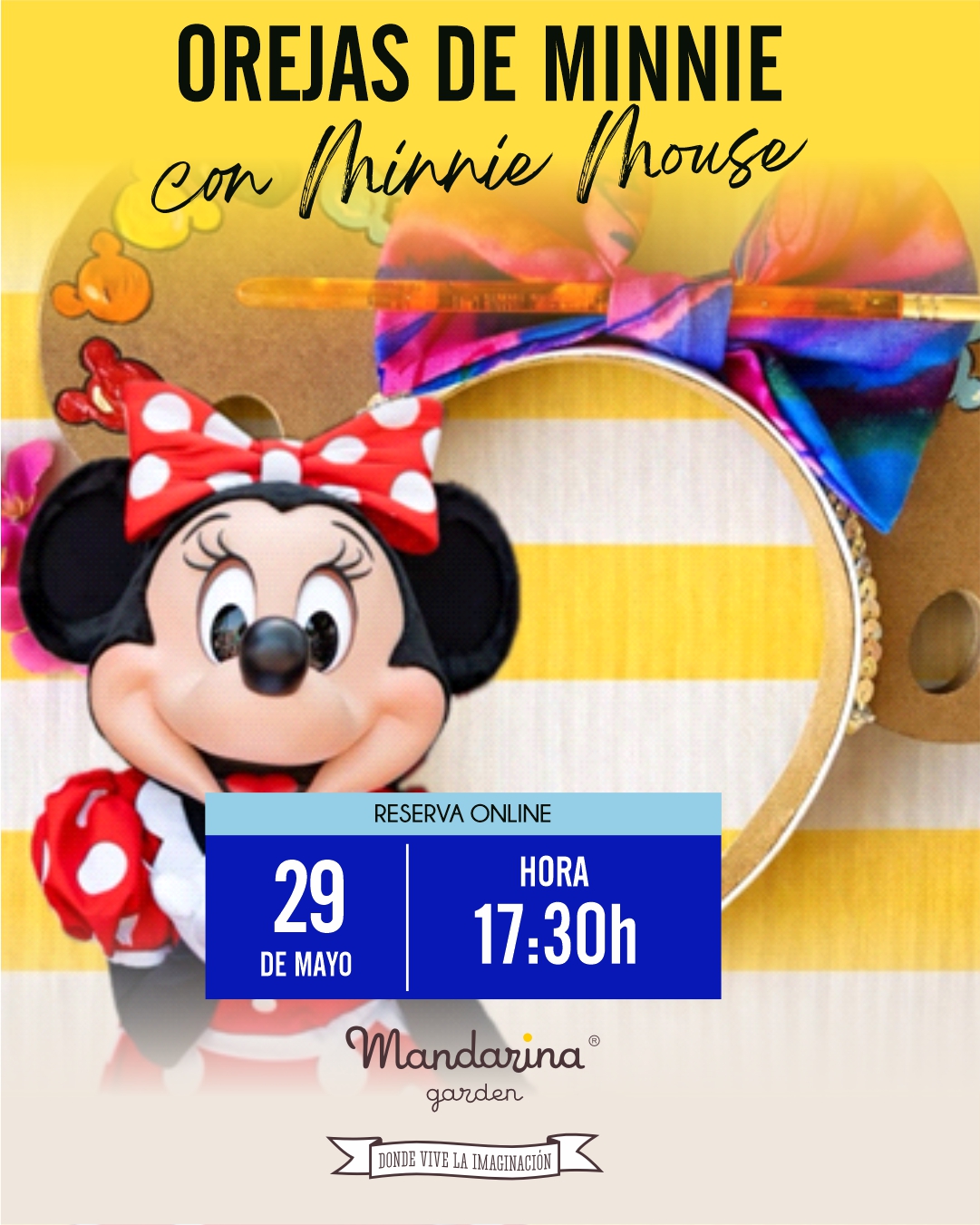 OREJAS DE MINNIE con Minnie Mhouse