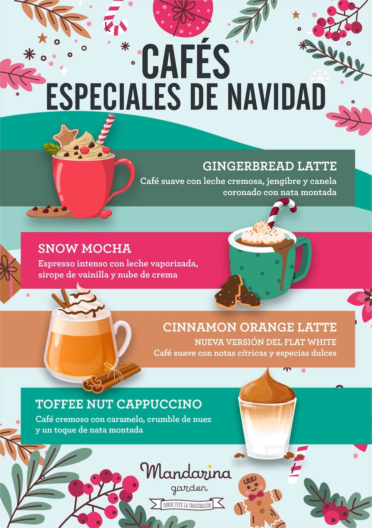 Prueba los nuevos cafés con sabor a Navidad